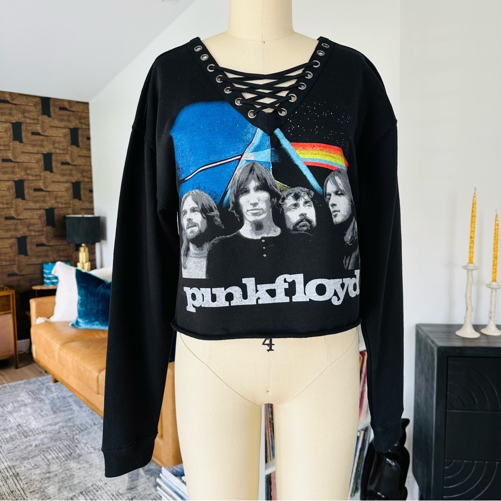 Official Pink Floyd Cropped Sweatshirt